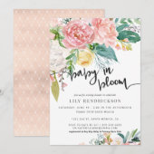 Baby in Bloom | Einladung zur Blumendusche (Vorne/Hinten)