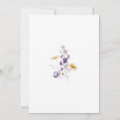 Baby in Bloom - Elegante Baby-Dusche Einladung (Rückseite)