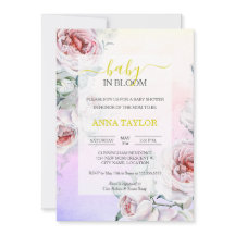 Baby in Bloom Elegante Blütenpink Babydusche