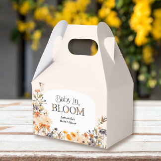 Baby in Bloom Elegante Wasserfarbe Herbst-Wildblum Geschenkschachtel