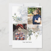 Baby in Bloom Elegantes Blumenbaby Dusche Foto Einladung (Rückseite)