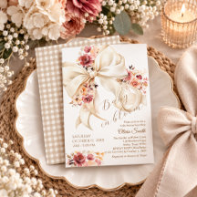 Baby in Bloom Elfenbein Coquette Bogen Baby Shower