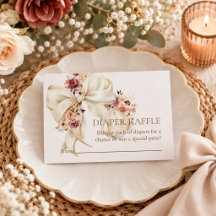 Baby in Bloom Elfenbein-Schleife Baby Shower Winde
