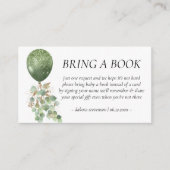 Baby in Bloom | Eukalyptus Ballon Buchen Begleitkarte (Vorderseite)