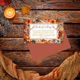 Baby in Bloom Fall Floral Duschbücher für Baby Begleitkarte