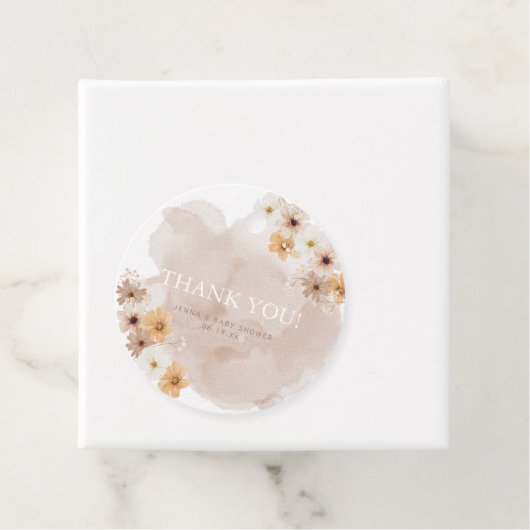 Baby in Bloom Favor Tag Geschenkanhänger (Beispiel)