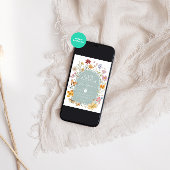 Baby in Bloom FLoral Ästhetische Babydusche Einladung