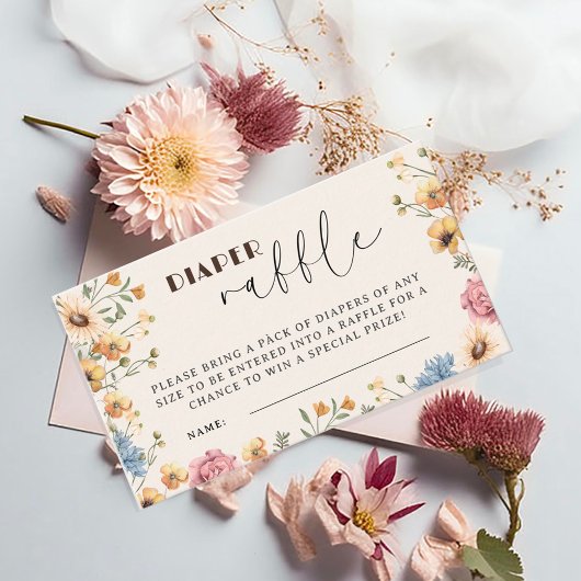 Baby in Bloom Floral Baby Duschdusche Windelwanne Begleitkarte