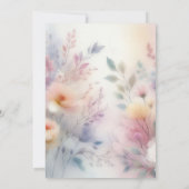 Baby in Bloom Floral Baby Dusche Einladung (Rückseite)