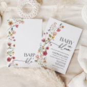 Baby in Bloom Floral Baby Dusche Einladung