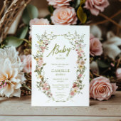 Baby in Bloom Floral Baby Dusche Einladung