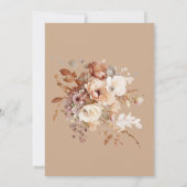 Baby in Bloom Floral Baby Dusche Einladung (Rückseite)