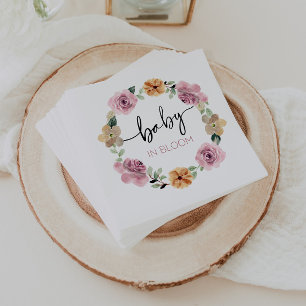 Baby in Bloom Floral Baby Dusche Serviette