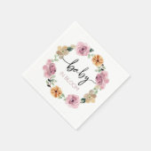Baby in Bloom Floral Baby Dusche Serviette (Ecke)