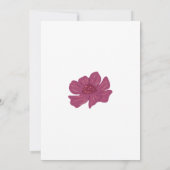 Baby in Bloom Floral Baby Dusche Vielen Dank Einladung (Rückseite)