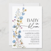Baby in Bloom Floral Baby Shower Invitation Einladung (Vorderseite)