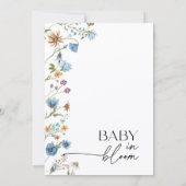 Baby in Bloom Floral Baby Shower Invitation Einladung (Rückseite)