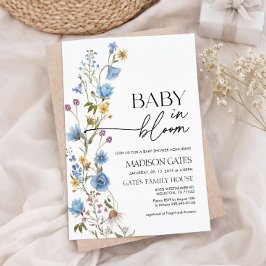 Baby in Bloom Floral Baby Shower Invitation Einladung