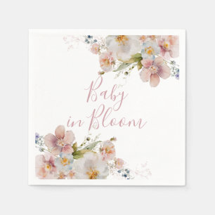 Baby in Bloom Floral Babydusche Serviette