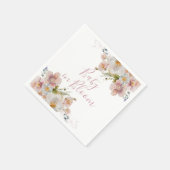 Baby in Bloom Floral Babydusche Serviette (Ecke)
