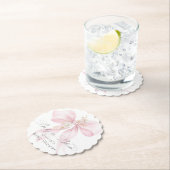 Baby in Bloom Floral Blush Pink Bug Baby Dusche Untersetzer (Vor Ort)