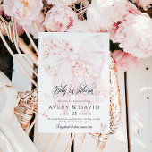 Baby in Bloom Floral Bow Spring Girl Baby Dusche Einladung