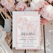 Baby in Bloom Floral Bow Spring Girl Baby Dusche Einladung