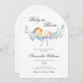 Baby in Bloom Floral Garden Baby Registry Dusche Einladung (Vorne/Hinten)