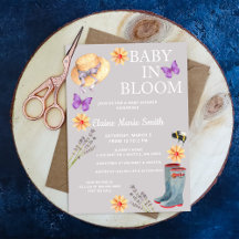 Baby in Bloom Floral Garden Frühjahrsdusche