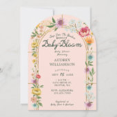Baby in Bloom Floral Garden Greenhouse Baby Dusche Einladung (Vorderseite)