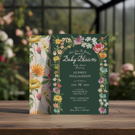 Baby in Bloom Floral Garden Greenhouse Baby Dusche Einladung