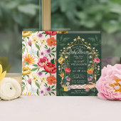 Baby in Bloom Floral Garden Greenhouse Baby Dusche Einladung