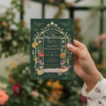 Baby in Bloom Floral Garden Greenhouse Baby Dusche