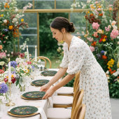 Baby in Bloom Floral Garden Greenhouse Baby Dusche Pappteller