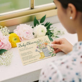 Baby in Bloom Floral Garden Rain Boots Baby Dusche Einladung