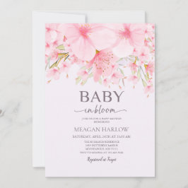Baby in Bloom Floral Girl Einladung