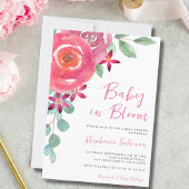 Baby in Bloom Floral Girl's Baby Dusche Einladung