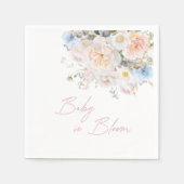 Baby in Bloom Floral Pink Babydusche Serviette (Vorderseite)