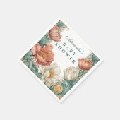 Baby in Bloom Floral Shower Serviette (Ecke)