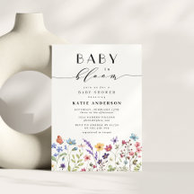 Baby in Bloom Floral Spring Summer Baby Dusche