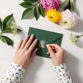 Baby in Bloom Floral Yellow Rain Boot Vielen Dank Runder Aufkleber