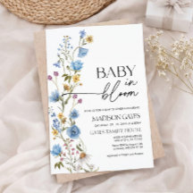 Baby in Bloom Florale Babyparty-Einladung