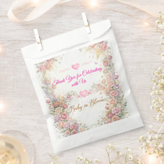 Baby in Bloom Florale Babyparty-Geschenktüte Geschenktütchen