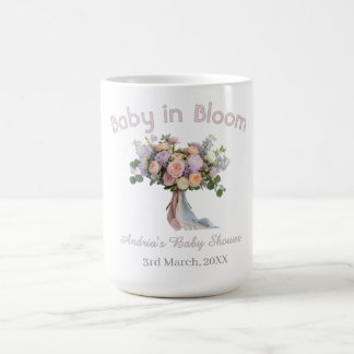 Baby in Bloom Florales Bouquet Baby Shower Retro R Kaffeetasse