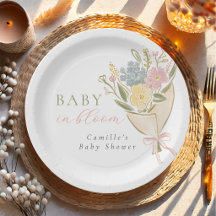 Baby in Bloom Florales Mädchen-Baby-Shower