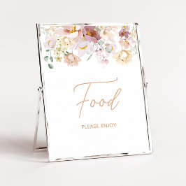 Baby in Bloom Florals Baby Dusche Ernährung Poster