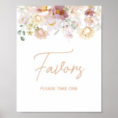 Baby in Bloom Florals Baby Duschfavoriten Poster (Vorne)