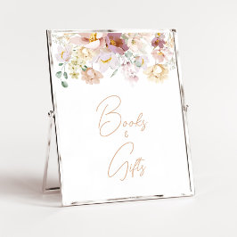 Baby in Bloom Florals Kinderdusche Bücher und Gesc Poster