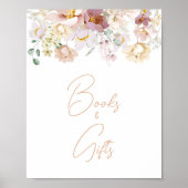 Baby in Bloom Florals Kinderdusche Bücher und Gesc Poster (Vorne)