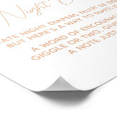 Baby in Bloom Florals Spätabwächter Poster (Ecke)